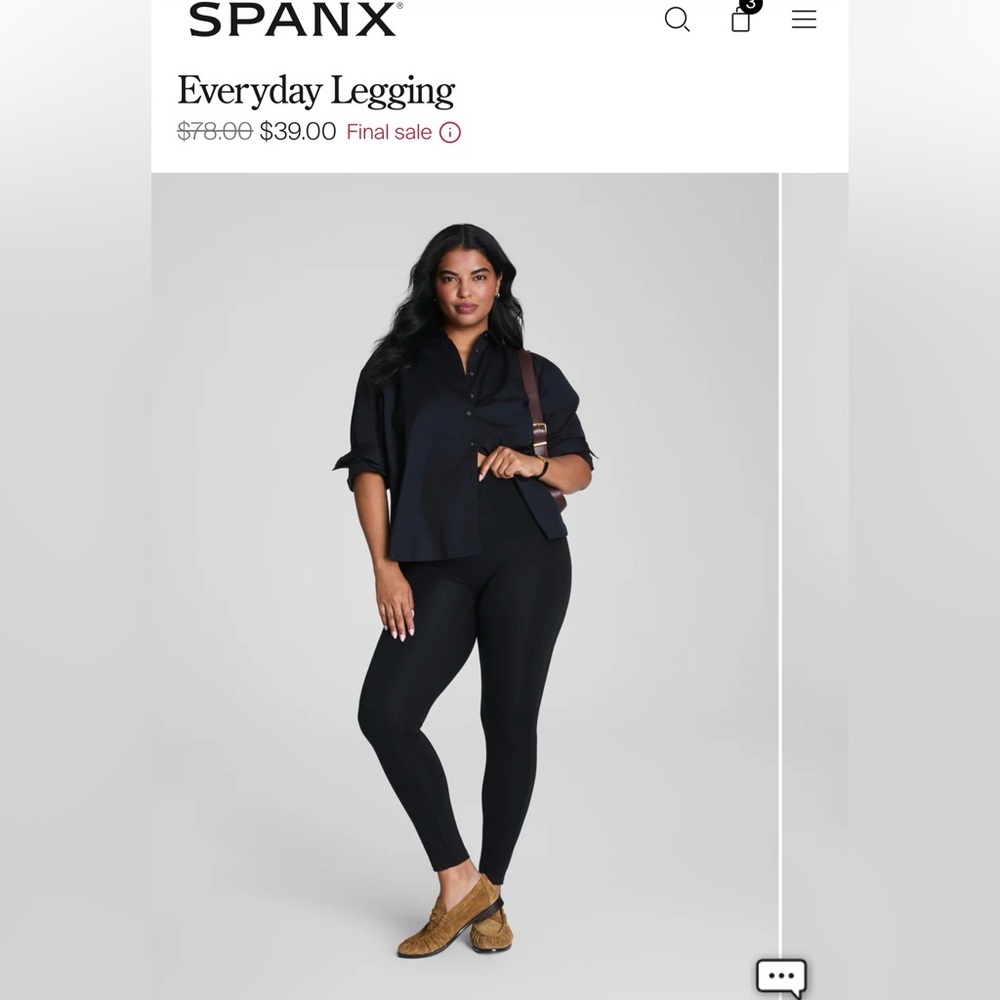SPANX Everyday High-Rise Black Leggings